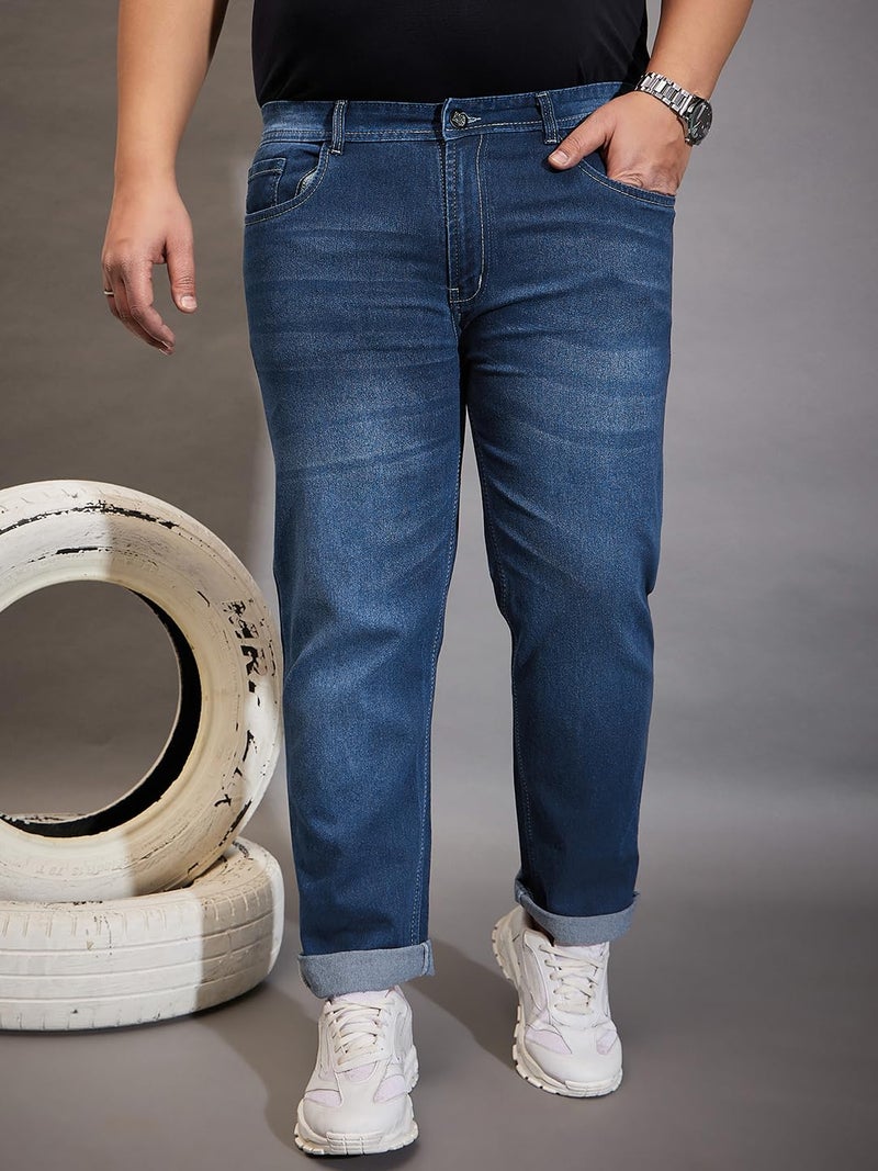 Bigbanana Men's Regular Fit Jeans (Shoma,Blue,5XL) - Image 2