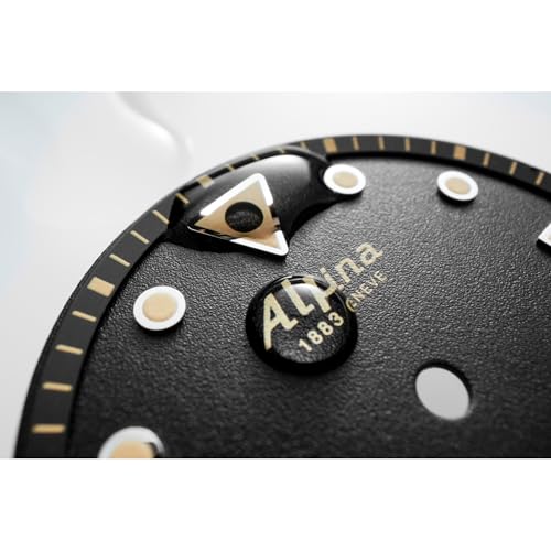 Alpina ساعة ألبينا للرجال السويسرية الصنع أوتوماتيكية سيسترونج، حزام مطاط أسود، قرص أسود، تاريخ، 39x40.5مم، الطراز: AL-525B3VE6 - Image 4