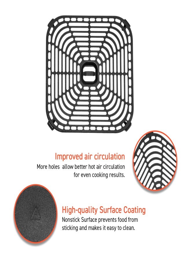 COSORI Turboblaze 6Qt Air Fryer Original Crisper Tray, Replacement Accessories for CAF-DC601-KUS Air Fryer, Non-Stick, Dishwasher-Safe, CRP-DC601RC-KUS, Dark gray - Image 3