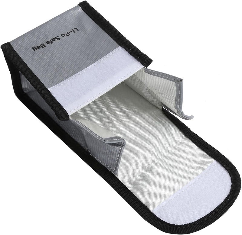 Fireproof LiPo Safe Bag Secure Document Money Storage for Home Office, High Temperature Pouch for Batteries, 7.5x10.2x15cm - Image 3
