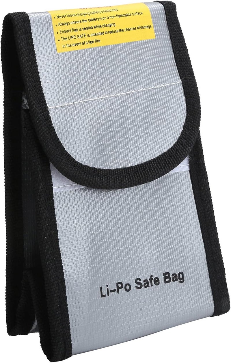Fireproof LiPo Safe Bag Secure Document Money Storage for Home Office, High Temperature Pouch for Batteries, 7.5x10.2x15cm - Image 5