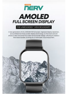 Faster Smart Watch Pro - 2.04" AMOLED Always-On Display, Bluetooth Calling, Fitness Tracking, Sports Modes, Heart Rate & Sleep Monitoring, IP68 Waterproof, 260mAh Battery, Android & iOS Compatible  - Image 2