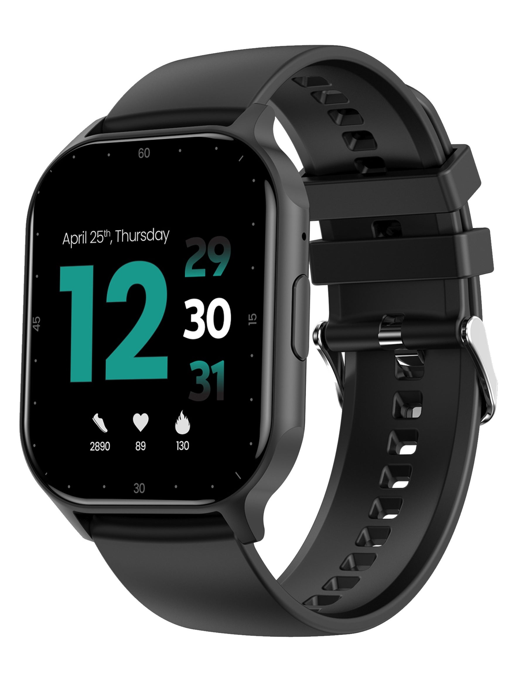 Faster Smart Watch Pro - 2.04" AMOLED Always-On Display, Bluetooth Calling, Fitness Tracking, Sports Modes, Heart Rate & Sleep Monitoring, IP68 Waterproof, 260mAh Battery, Android & iOS Compatible 