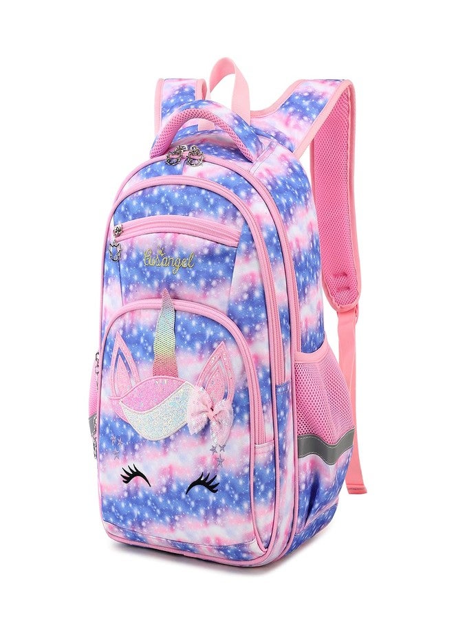 Cusangel School backpack for girls, children's backpacks with chest strap children, 21 L large capacity primary school backpack, 1-7th grade girls backpack, for 6-9 years girls - Image 1