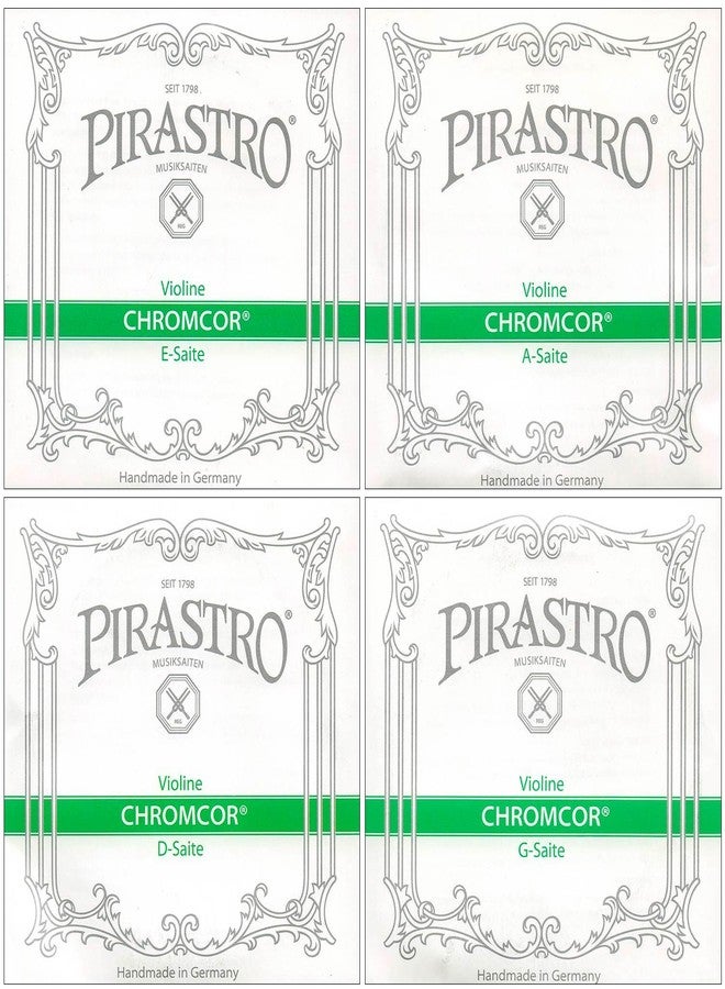 مجموعة أوتار كمان Pirastro Chromcor 1/2-3/4 - مقاس متوسط مع وتر E بنهاية كروية