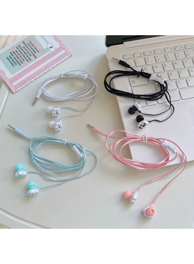 Black Cat Claw Wired Headset With Microphone For Apple iPhone Laptops Music Listening - Image 5