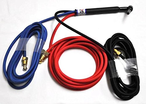 CK Worldwide CK20-12SF 250A 12.5' 3-Pc Red Metal TIG Welding Torch - Image 2