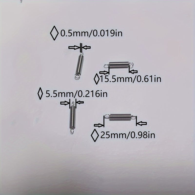 Constant Force Tension Extension Spring 0.5 5.5 15.5 25mm 10 Pcs - Image 2