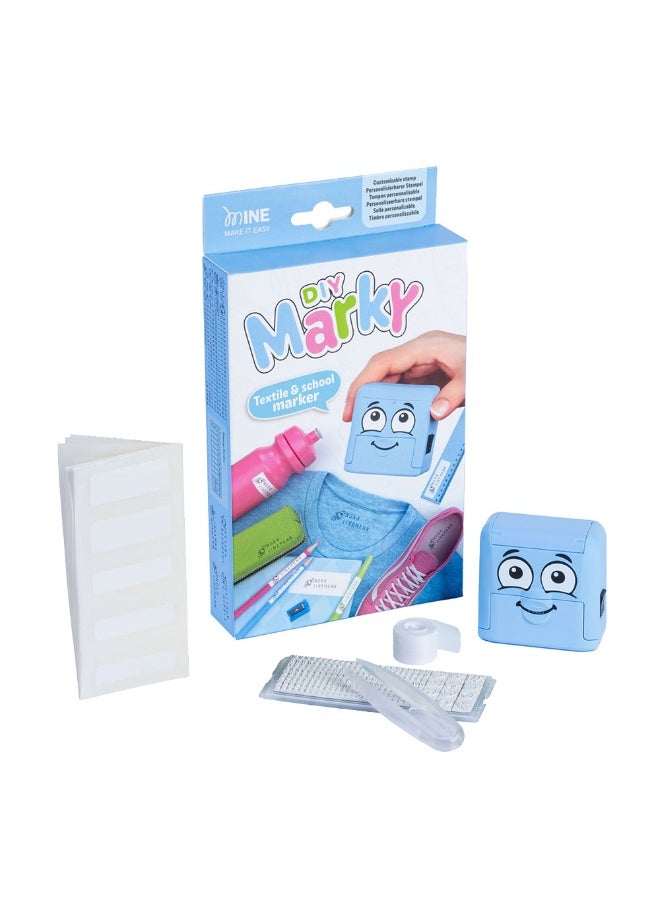 Mine Stamp Marky DIY Textile And School Name Stamp  Blue  - Image 1