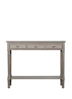 VANITY LIVING VANITY LIVING 3 Drawer MDF Console Table for Hallway & Living Room Furniture, 100cm Slim Entry Hall Table Cabinet  - Image 3