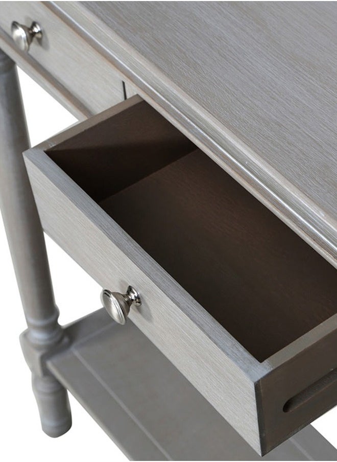 VANITY LIVING VANITY LIVING 3 Drawer MDF Console Table for Hallway & Living Room Furniture, 100cm Slim Entry Hall Table Cabinet  - Image 4