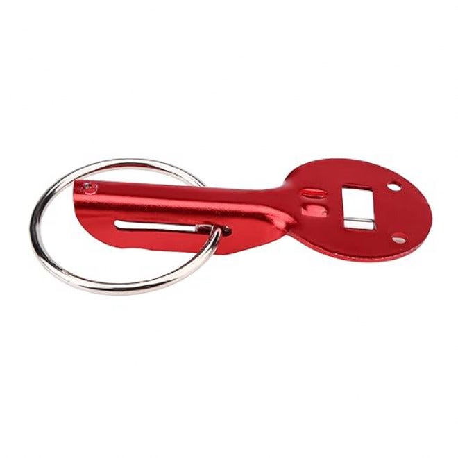 Universal Bonnet Hood Pin Lock Latch Kit, Aluminum Alloy, Black - Secure Engine Bay, Rustproof Construction, Ideal for Racing Sport Cars (Red) Red - Image 2