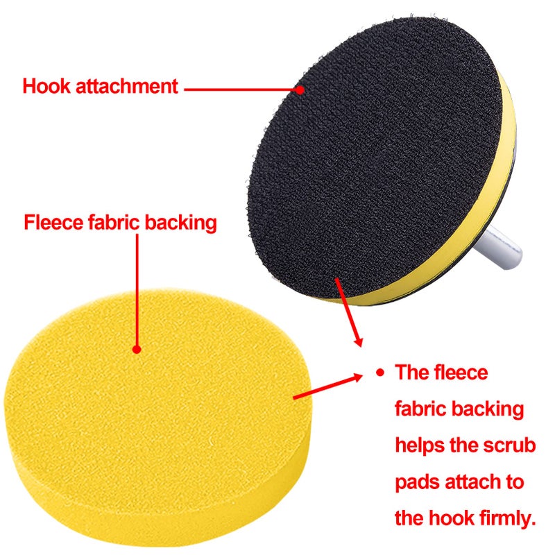 SIQUK 13 Pieces Buffing Pads 6 Inch Car Polishing Pad Kit Foam Polish Pads Wax Buffer Polisher Attachment for Drill - Image 5