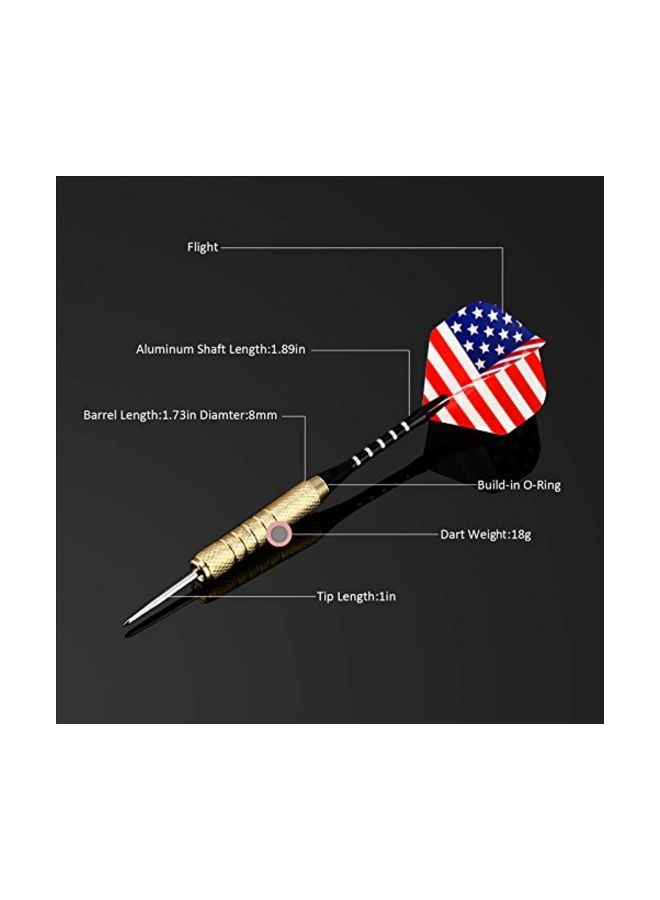 سيمتوب طقم أسهم بأطراف معدنية مكون من 12 قطعة - Image 3