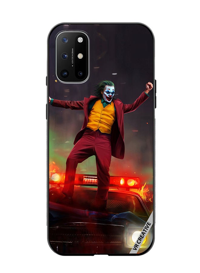 VR CREATIVE Protective Case Cover For OnePlus 8T Joker Over A Car With His Evil Laugh Design Multicolour - Image 1