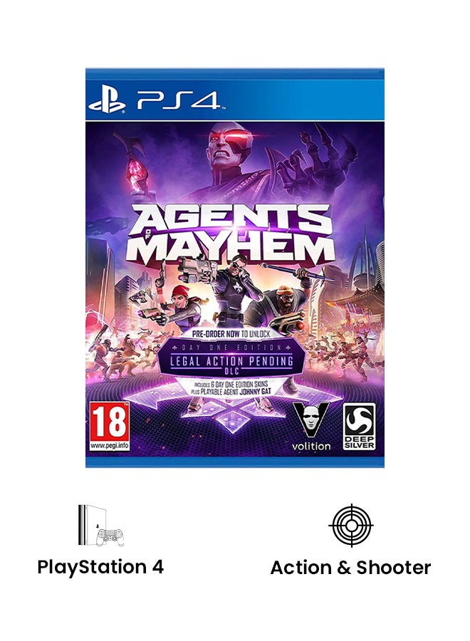 ديب سيلفر لعبة الفيديو "Agents Of Mayhem" - (إصدار عالمي) - الأكشن والتصويب - playstation_4_ps4 - Image 2