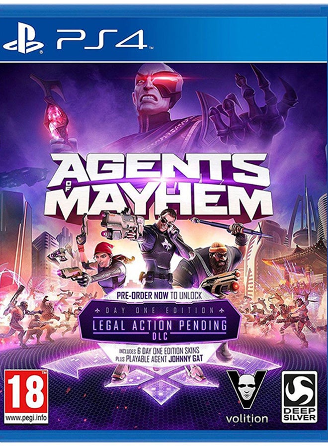 ديب سيلفر لعبة الفيديو "Agents Of Mayhem" - (إصدار عالمي) - الأكشن والتصويب - playstation_4_ps4 - Image 1
