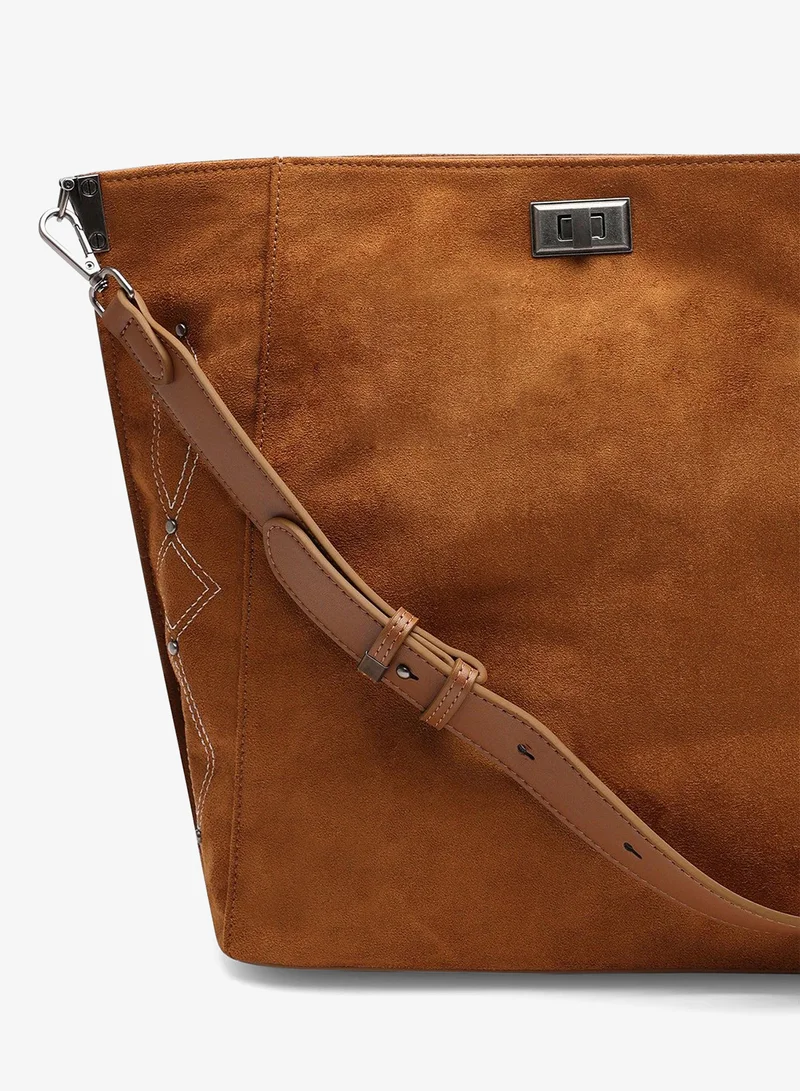 Where's That From Kelp Tote Handbag for Women with Minimal Stitch Detail