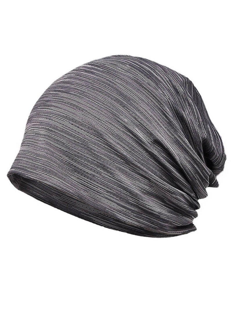 Loquat Infinity Scarf Headwear Cap Breathable Fast Dry Beanie Hat Grey  - Image 1