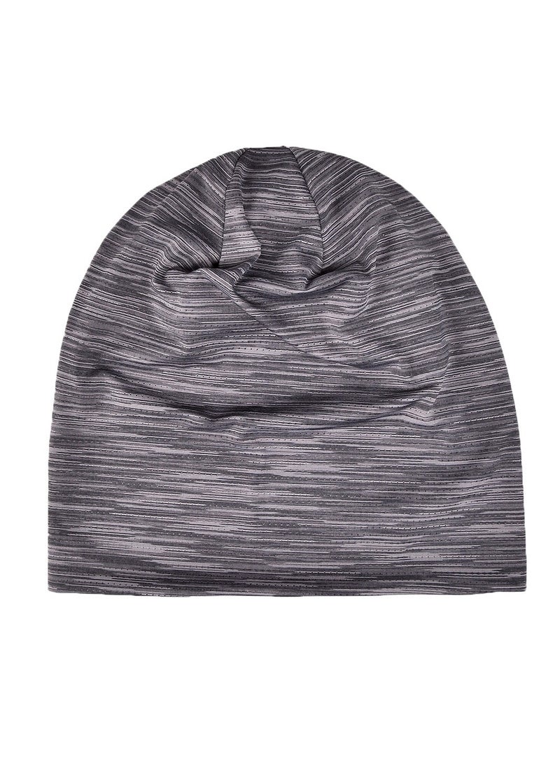 Loquat Infinity Scarf Headwear Cap Breathable Fast Dry Beanie Hat Grey  - Image 2