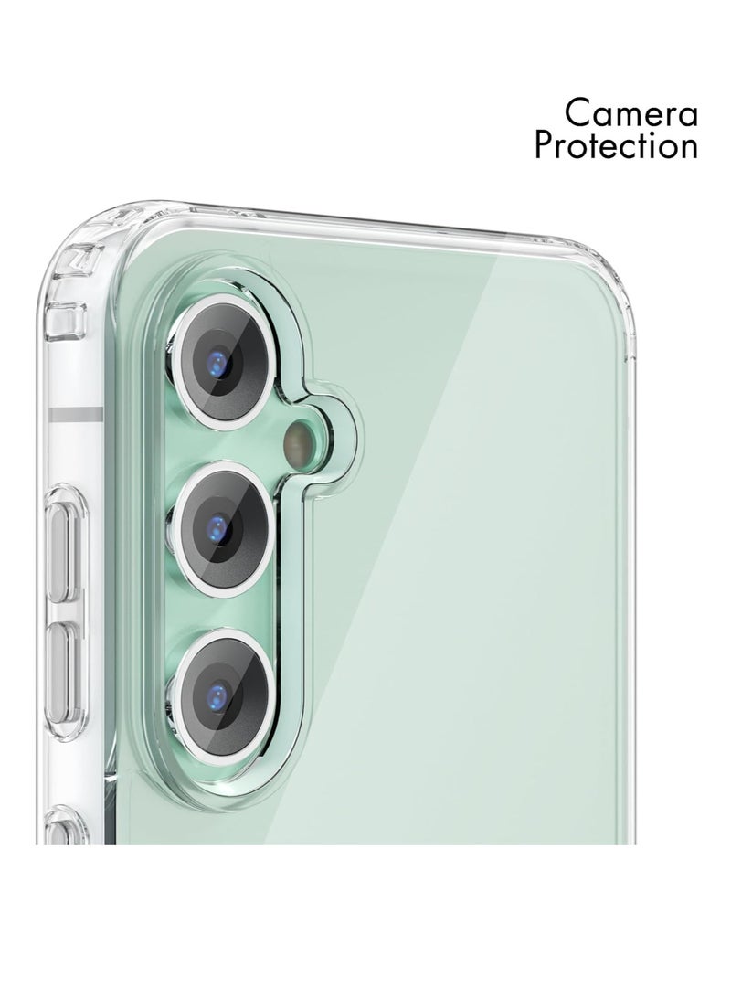 MIGOFAST Magnetic Case for Samsung Galaxy S23 FE, Compatible with Mag-safe Charging, Slim Fit Protective Phone Case, Shockproof Soft Silicone TPU Bumper, Crystal Clear Anti-Yellow - Image 5