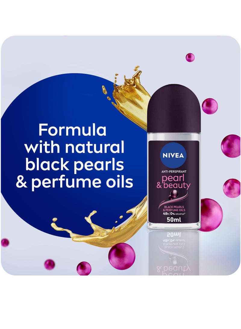 Nivea Antiperspirant Black Pearl And Perfume Oils Roll-On - Image 3