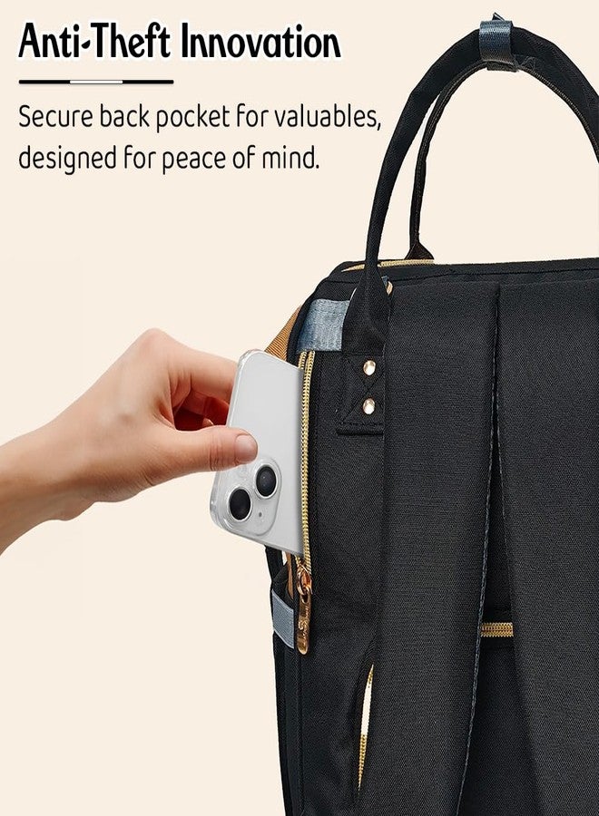 StarAndDaisy Diaper Bag for Mothers for Travel – 27L Lightweight Waterproof Leatherite Diaper Bag/Baby Bag for Mother Travel with 15 Multi-Purpose Pockets & Quick Access Diaper Pocket - Image 4