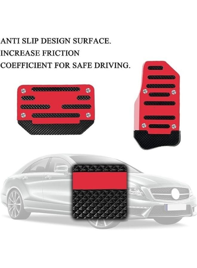 Generic 1 Set Aluminum Alloy Non-Slip Pedal and Sport Brake Pedal Pads - Image 5