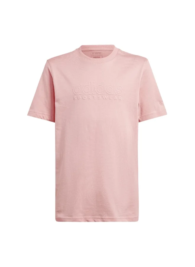 Adidas Adidas J Szn Gfx Tee Yellow Training T-Shirts For Kids Unisex 128