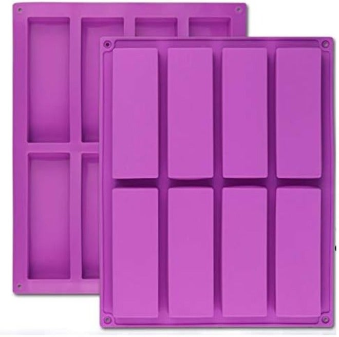 2 Pieces 8-Cavity Silicone Granola Bar Mold, Large Rectangle Baking Mold For Cereal Bars And Snacks - Image 3