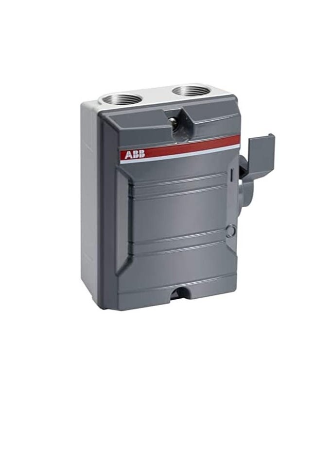 ABB - ABB Weatherproof Isolator 25A 3P GREY KSE325 Enclosed Switch DisconnectorTPN 2CMA142412R1000 - Image 1