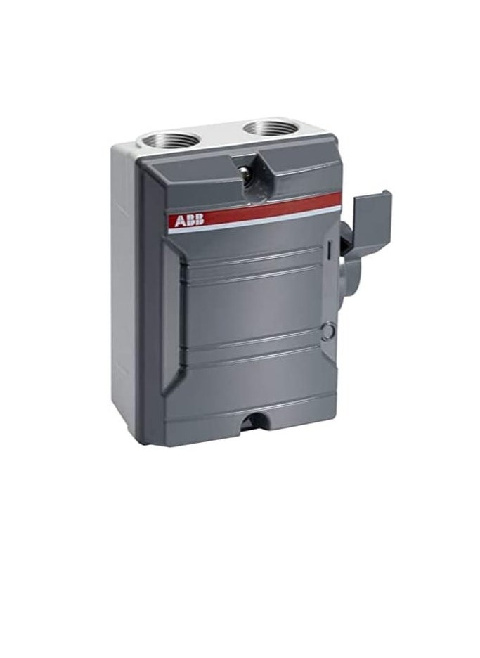 ABB - ABB Weatherproof Isolator 25A 3P GREY KSE325 Enclosed Switch DisconnectorTPN 2CMA142412R1000 - Image 1