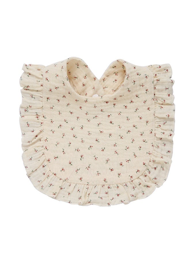 KUYING New Ruffled Baby Drool Towel 