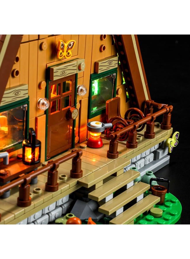 BRIKSMAX Led Lighting Kit for LEGO-21338 A-Frame Cabin - Compatible with Lego Ideas Building Blocks Model- Not Include Lego Set - Image 4