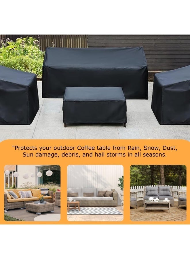 Topify Outdoor Furniture Cover Waterproof, Patio Furniture Set Covers (Black, 4SET-LARGE) - Image 5