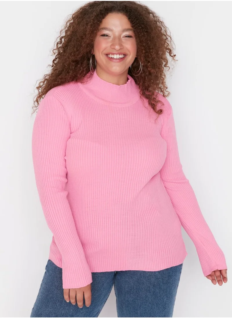 Trendyol Curve High Neck Knitted Sweater