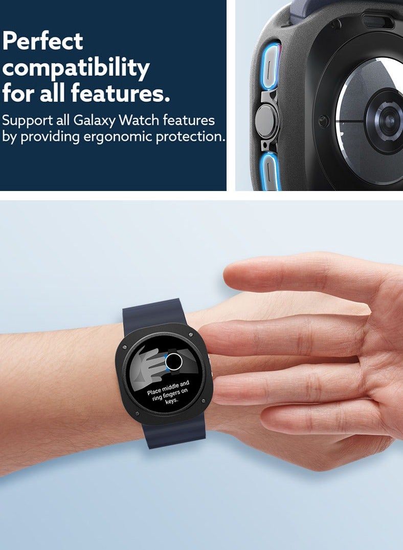 Caseology غطاء حماية Vault for Samsung Galaxy Watch Ultra 47mm (2024) - أسود غير لامع - Image 5