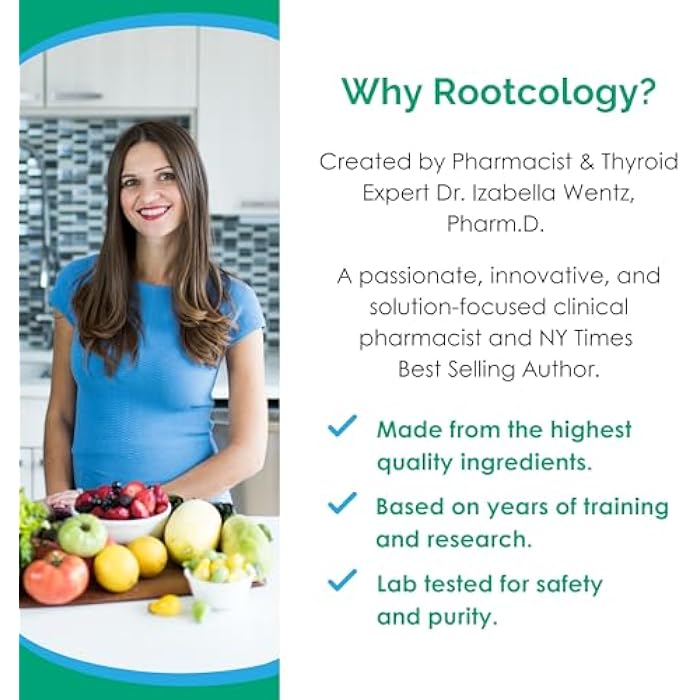 Rootcology by Dr. Izabella Wentz | Pure N-Acetyl Cysteine | (NAC) 900mg | 120 Capsules - Image 4
