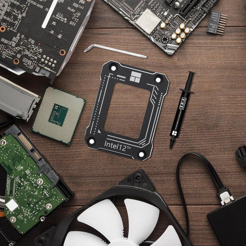 ويندفورج كرافت مصحح انحناء وحدة المعالجة المركزية، إطار تلامس مضاد للانحناء لمعالج Intel من الجيل الثاني عشر LGA1700-BCF، مشبك تثبيت محسن لتصحيح انحناء الإطار المصنوع من الألومنيوم - Image 3