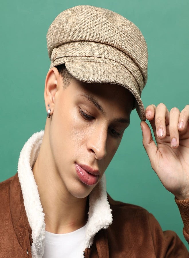 فرنش اكسنت قبعة بريتان بنية سادة للرجال من French Accent، مناسبة للارتداء اليومي في الهواء الطلق | حماية من الأشعة فوق البنفسجية | خفيفة الوزن | قابلة للطي | سريعة الجفاف | إكسسوارات أنيقة وعصرية للرجال والفتيان (2012) - Image 3
