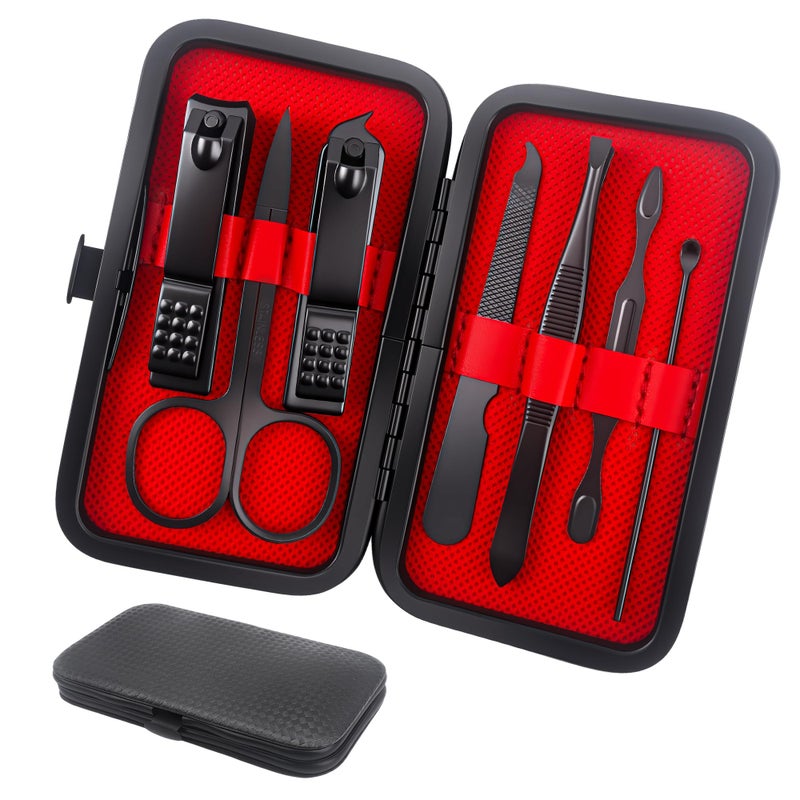 Lxzyu Manicure Set Stocking Stuffers for Men, Easter Basket Stuffers for Teens, Manicure Kit Nail Clippers Kit Grooming Kit Pedicure Care Tool Fathers Day Men Dad Birthday Gifts for Teen Boys Father - Image 1