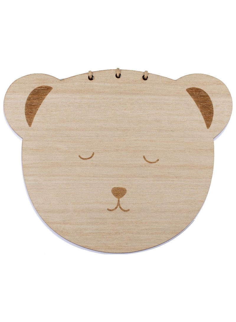 Ginger Ray Guest Book Wooden Teddy - Image 3