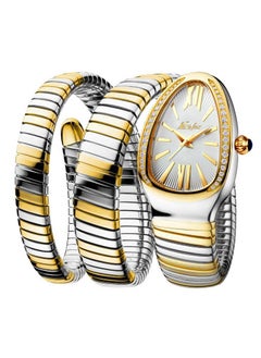 MISS FOX Triple Wrap Bracelet Watch Luxury Gold Silver Snake Watches Women Fashion Brands MISSFOX Diamond Quartz WristWatch Waterproof AAA Clock Lady Hot Gift 