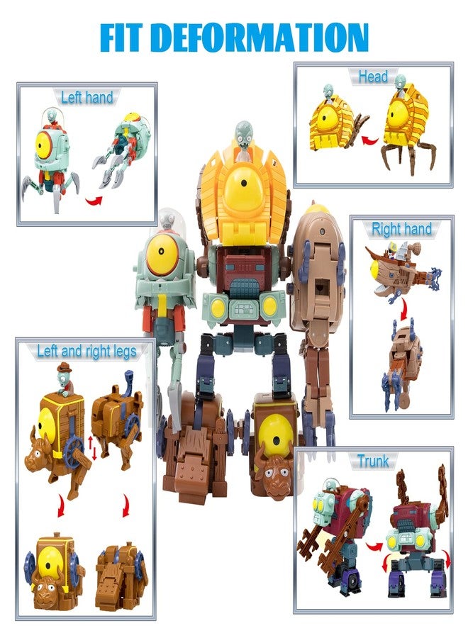 Maikerry 5-in-1 BOSS Robot Set - Action Figures Toys for Game Fans - Birthday and Party Gifts for Boys & Girls - Image 4
