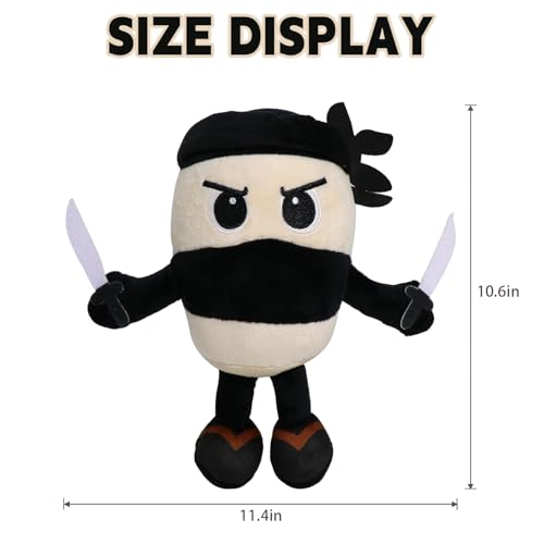 Italian Brainrot Plush 98inch Cappuccino AssassinoCute Stuffed Figure Doll for Kids and Adults Inspired Plush Toy - Image 5