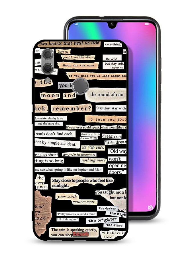 Tolwak Honor 10 Lite Protective Case Cover Quotes Stickers - Image 1