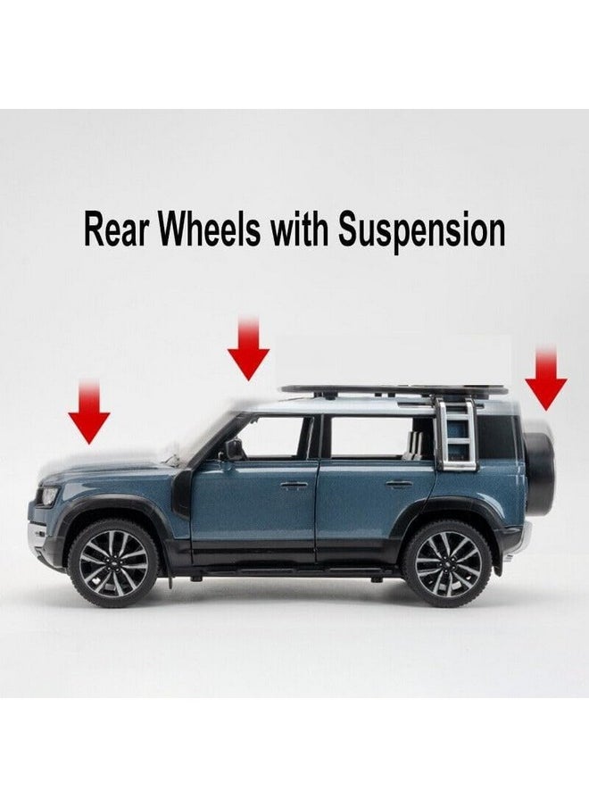Sky Tech Sky Tech® Range Rover Defender 1:32 Scale Model Car Exclusive Alloy Metal Pull Back Die-cast Car Metal Pullback Toy car with Openable Doors & Light Music Best Gifts Toys Kids?Colors as Per Stock?  - Image 5