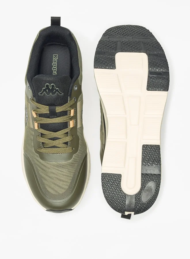 كابا Men's Mesh Textured Walking Shoes with Lace-Up Closure