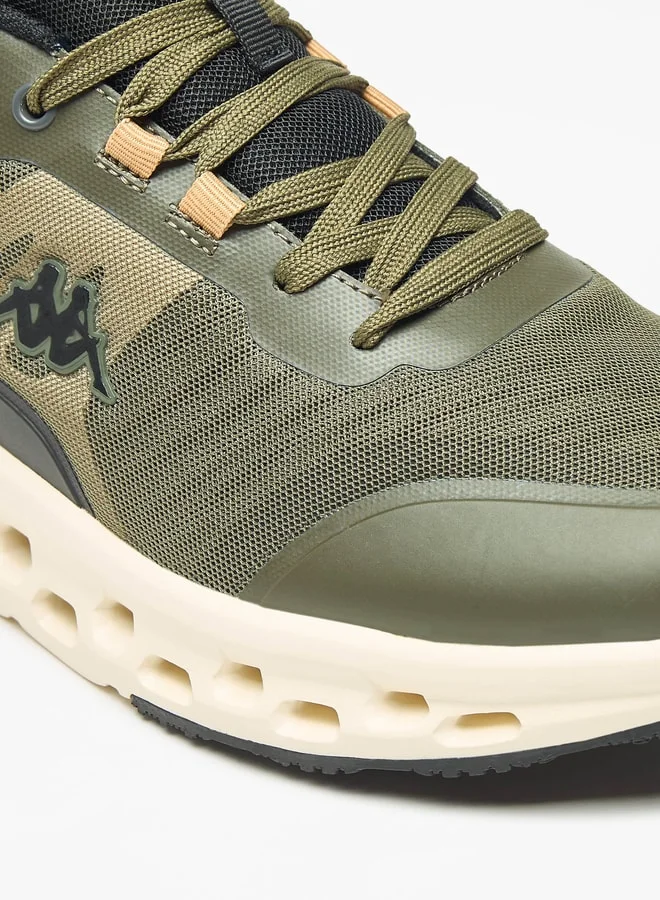 كابا Men's Mesh Textured Walking Shoes with Lace-Up Closure