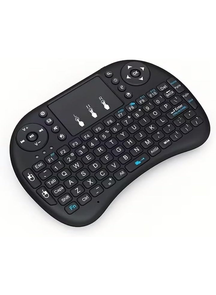 Mini Wireless 2.4G Keyboard with Touchpad and RGB Backlit, Rechargeable Smart Remote Control for Smart TV, Android Devices, PC, Gaming and Multimedia Control - Image 1
